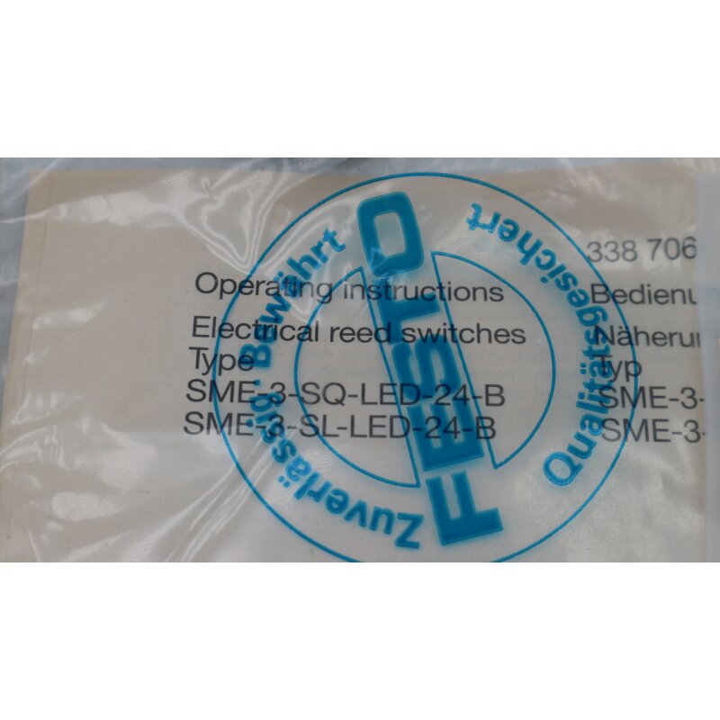 Festo SME-3-SQ-LED-24B N&auml;herungsschalter Nr. 150854 proximity switch