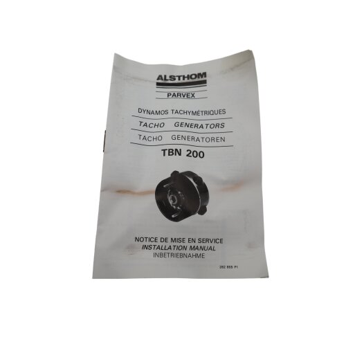 Alsthom RS330E R0516 Servomotor Motor TBN206 3000tr/min ABB BBC Alstom