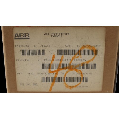 Alsthom RS130E R1100A Servomotor Motor TBN103 3000tr/min ABB BBC Alstom
