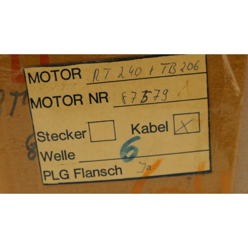 Alsthom RT240H R0524 Servomotor Motor TBN206 3000tr/min ABB BBC Alstom