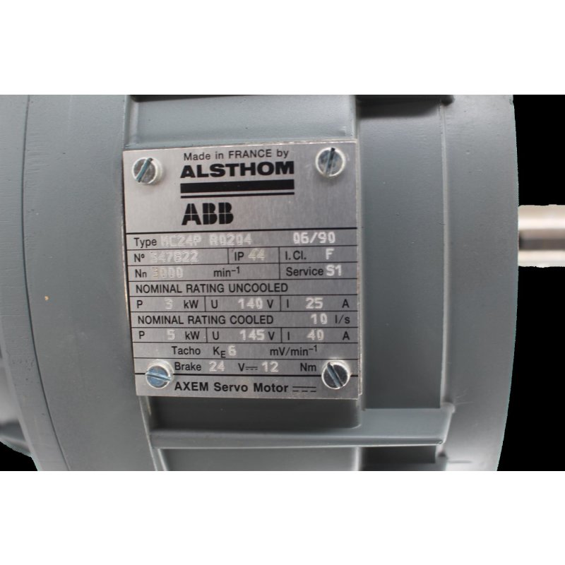 ABB BBC Alsthom MC24P R0204 06/90 Vorschubmotor Ankerservomotor Servomotor 3 kW