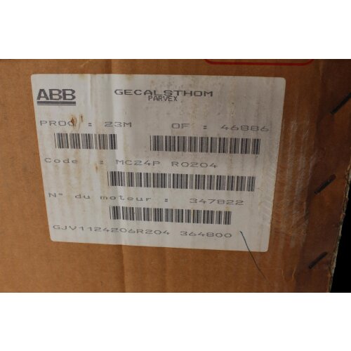 ABB Alsthom MC24P R0204 06/90 Vorschubmotor Ankerservomotor Servomotor 3 kW