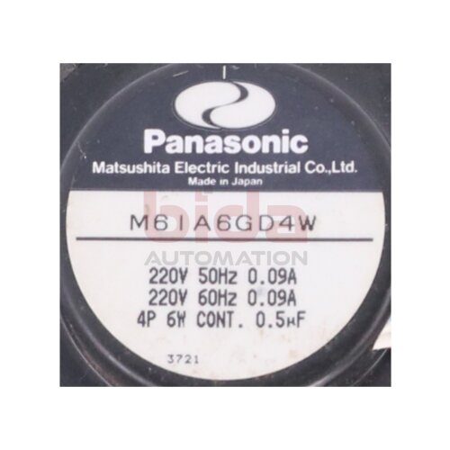 Panasonic M6GA7.5B Getriebemotor M61A6GD4W induction motor