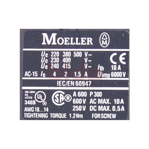 Kl&ouml;ckner Moeller 11 DIL EM Hilfssch&uuml;tz Sch&uuml;tz contactor relay 11DILEM