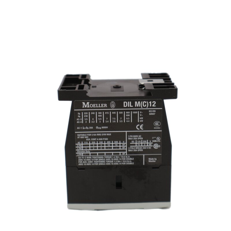 Kl&ouml;ckner Moeller DIL M12-10 Sch&uuml;tz Leistungssch&uuml;tz contactor relay DILM12-10