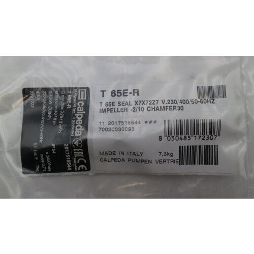 Calpeda T65E-R Pumpe Peripheralpumpe Zahnradpumpe peripheral pump