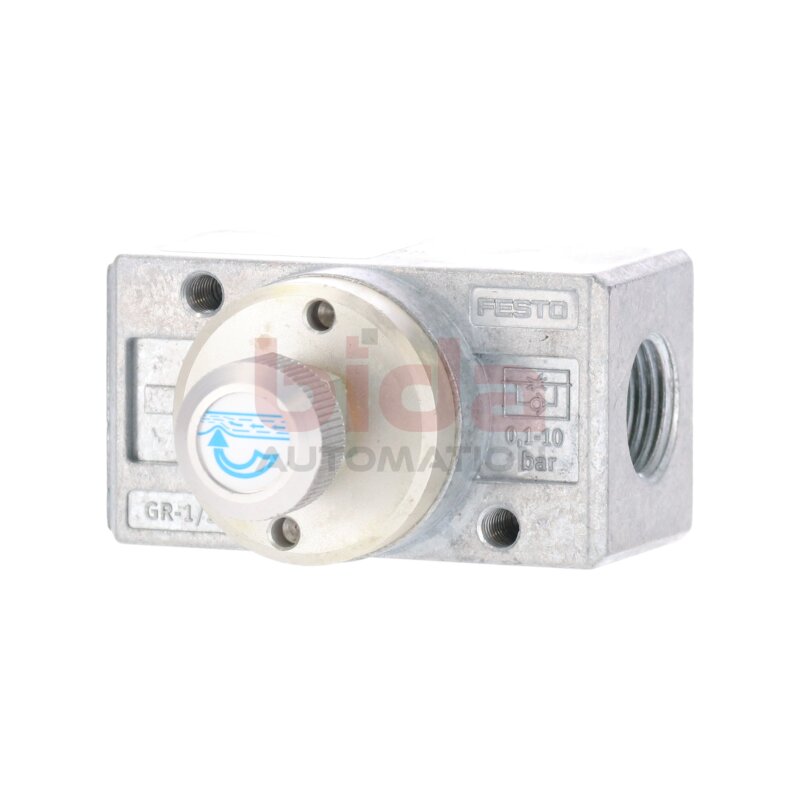 Festo GR-1/2 Drosselr&uuml;ckschlagventil 3720 speed regulator valve Ventil 0,1-10bar