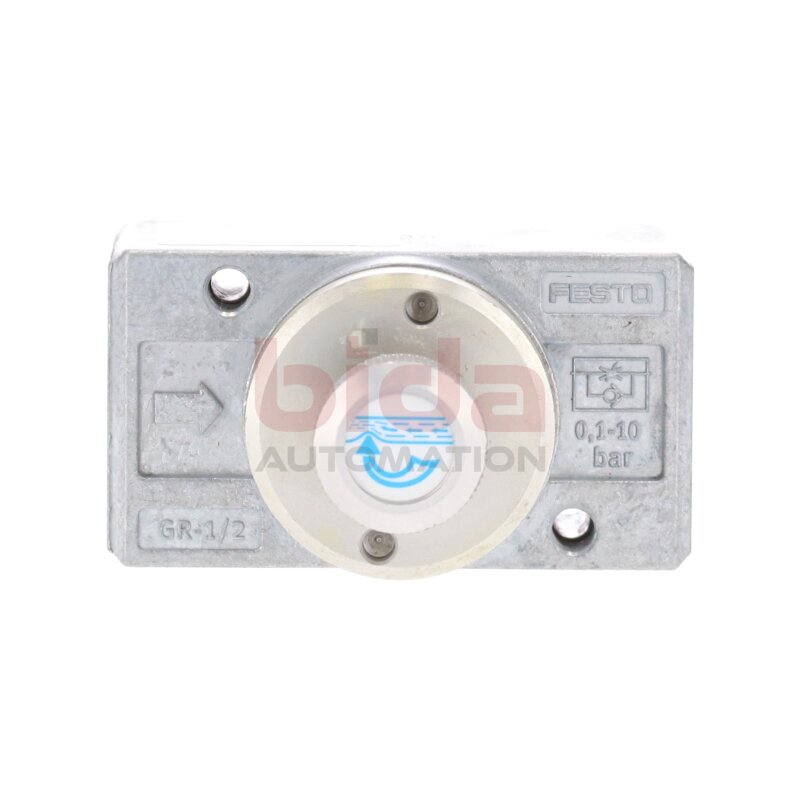 Festo GR-1/2 Drosselr&uuml;ckschlagventil 3720 speed regulator valve Ventil 0,1-10bar