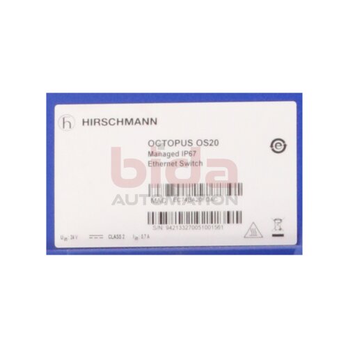 Hirschmann Octopus OS20 Ethernet Switch 000800T5T5T5-TBBY999GMSE3S04.1.02