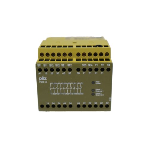 Pilz PNOZ 10 Not-Aus Schaltger&auml;t Nr. 774009 24VDC 6n/o 4n/c emergency stop