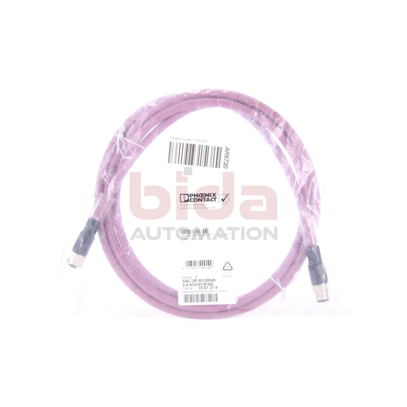 Phoenix Contact 1507379 Contact Bus-Systemkabel 2m SAC-2P-M12MSB/2,0-910/M12FSB