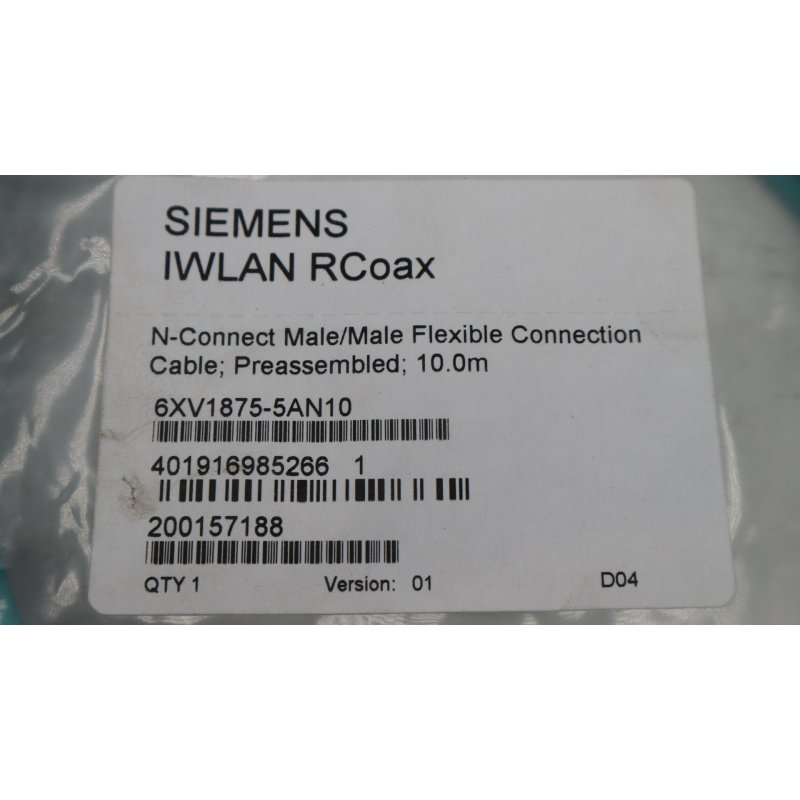 Siemens 6XV1875-5AN10 Verbindungsleitung IWLAN RCoax 10m Kabel cable