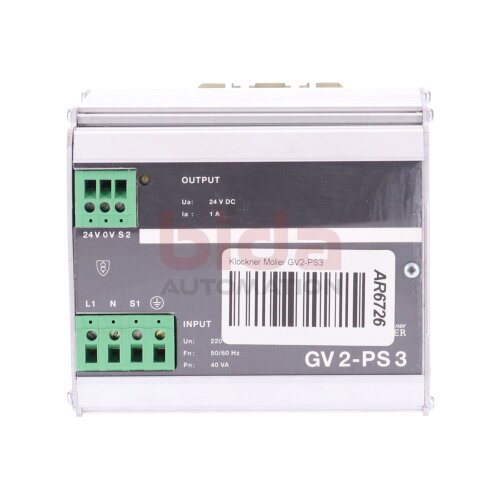 Moeller GV2-PS3 Stromversorgung Power Supply 24 V / 220 V 40 VA 50/60&acute;Hz