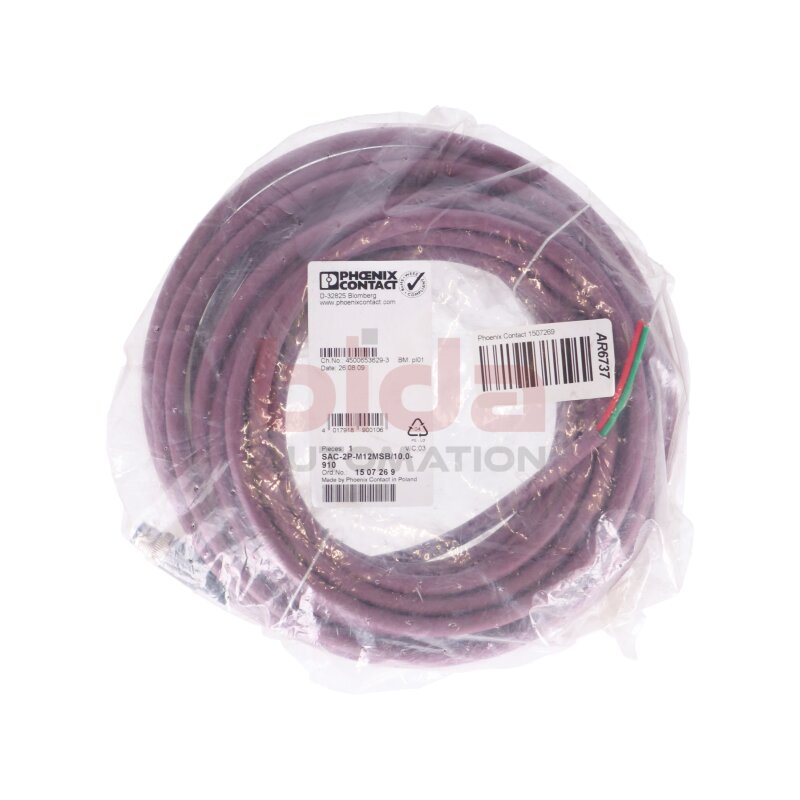 Phoenix Contact 1507269 Sensor-Aktor-Kabel 10m SAC-2P-M12MSB/10,0-910 cable