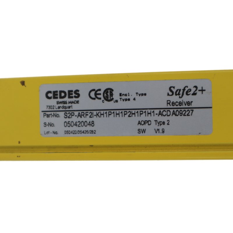 Cedes S2P-ARF2I-KH1P1H1P2H1P1H1-ACDA09227 Safe2+ Receiver Lichtschranke barrier