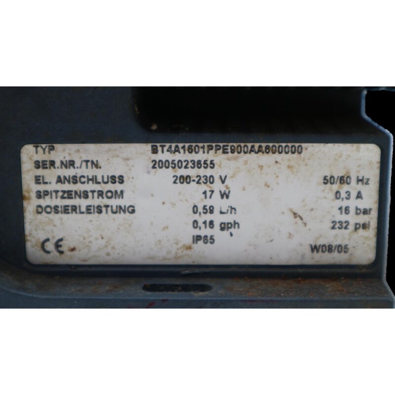 ProMinent BT4A1601PPE900AA600000 Dosierpumpe beta/4 Pumpe 0,58l/h metering pump