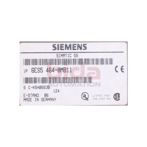 Siemens Simatic 6ES5 464-8MB11 Analog Input Analogeingabe Eingabe