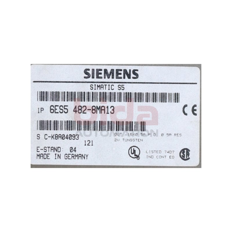 Siemens Simatic S5 6ES5 482-8MA13 Digitalein-/ausgabe digital input / output