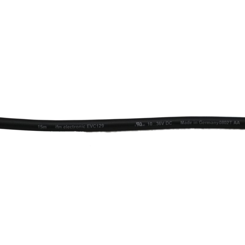 ifm electronic EVC129 Kabel 15m Anschlusskabel mit Buchse cable M12 Stecker