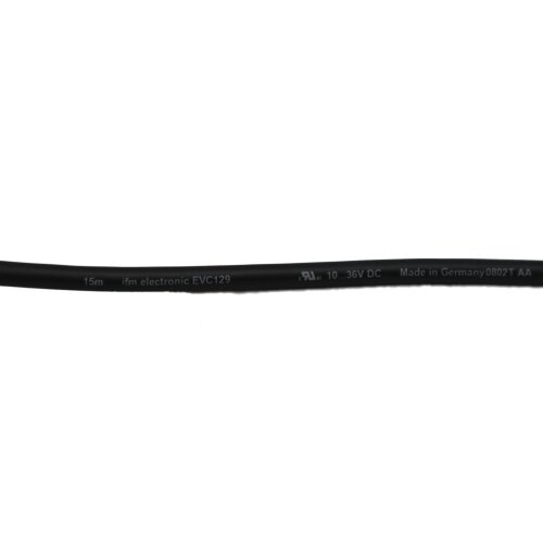 ifm electronic EVC129 Kabel 15m Anschlusskabel mit Buchse cable M12 Stecker