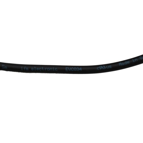 ifm electronic EVC034 Kabel 5m Verbindungskabel connecting cable M12 Stecker