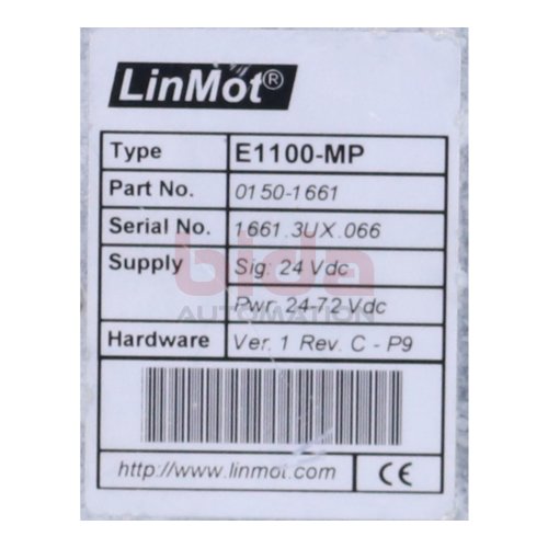 LinMot E1100-MP Servo-Controller Steuerung 0150-1661 24VDC