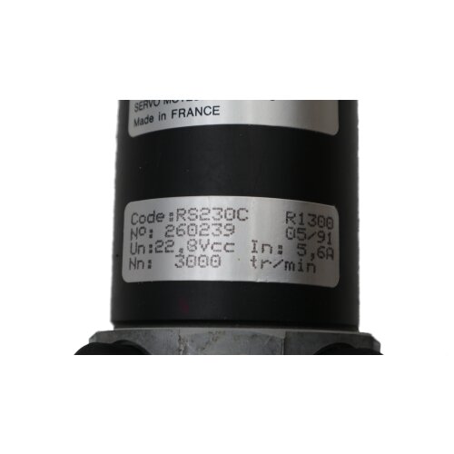 Alsthom RS230C R1300 Servomotor Motor TBN206 3000tr/min ABB BBC Alstom