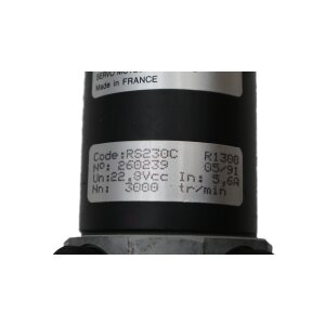 Alsthom RS230C R1300 Servomotor Motor TBN206 3000tr/min...