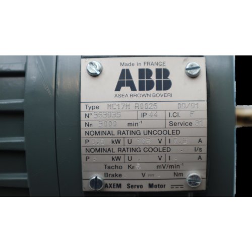 ABB MC17H R0025 Axem Motor Servomotor 0,6kW Alsthom BBC Alstom