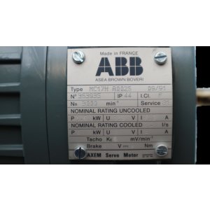 ABB MC17H R0025 Axem Motor Servomotor 0,6kW Alsthom BBC...