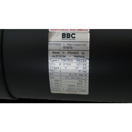 BBC T5F3C3 R6124 Hytock Servomotor Motor Alsthom ABB Alstom