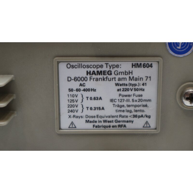 HAMEG Oszilloskop HM604 Oscilloscope 60MHz