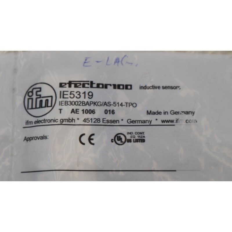 ifm electronic IE5319 Induktiver Sensor IEB3002BAPKG/AS inductive sensor