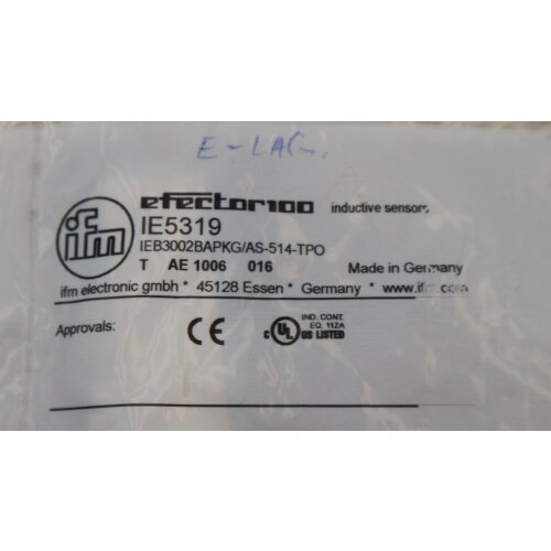 ifm electronic IE5319 Induktiver Sensor IEB3002BAPKG/AS inductive sensor