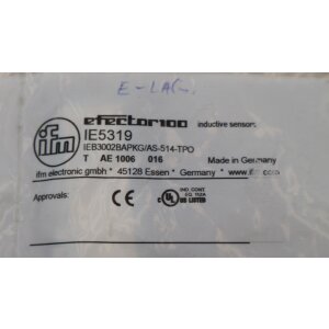 ifm electronic IE5319 Induktiver Sensor IEB3002BAPKG/AS...