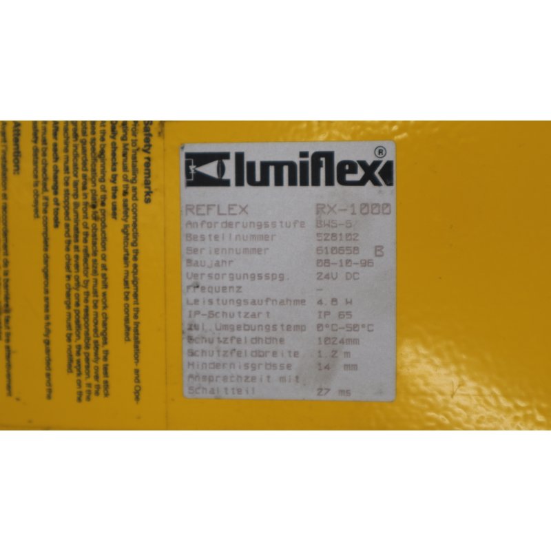 Lumiflex Reflex RX-1000 Nr. 528102 Lichtschranke light barrier