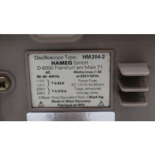 HAMEG Oszilloskop HM204-2 Oscilloscope 20MHz