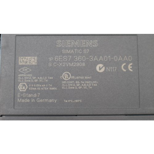 Siemens Simatic S7 6ES7 360-3AA01-0AA0 Anschaltung IM360 connection