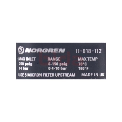 Norgren 11-818-112 Pr&auml;zisionsdruckregler Druckregler pressure regulator G1/4