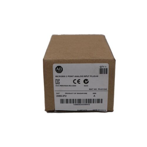 Allen Bradley 2080-IF2 Micro800 2 Punkt Analoges Eingangsmodul Analog Input Module