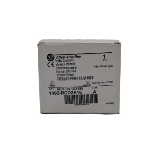 Allen Bradley 1492-RCD2A16 Fehlerstromschutzschalter Residual current device