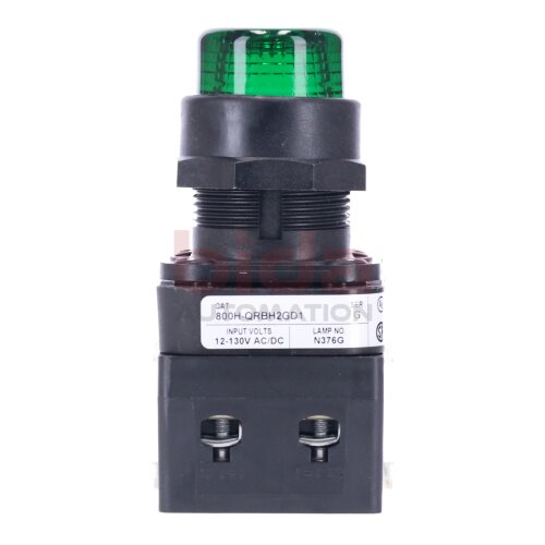Allen Bradley 800H-QRBH2GD1 Beleuchteter Knopf Gr&uuml;n Illuminated button