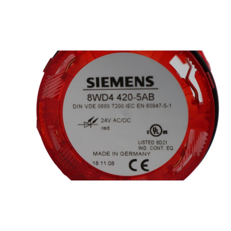 Siemens 8WD4 420-5AB Dauerlichtelement rot mit integrierter LED