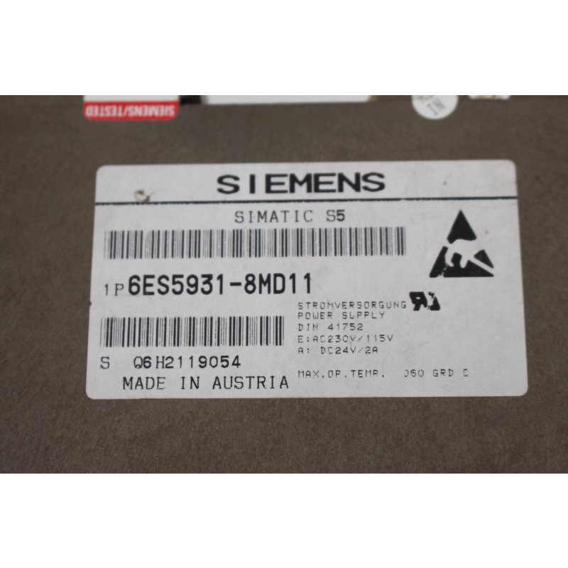 Siemens 6ES5931-8MD11 Power Supply Stromversorgung
