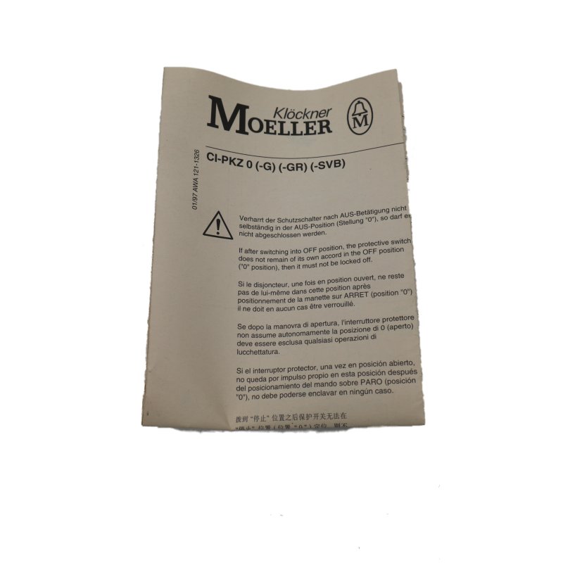 Moeller CI-PKZ0 Isolierstoffgeh&auml;use f&uuml;r Aufbau Geh&auml;use casing enclosure