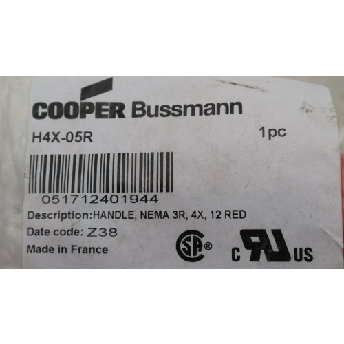 Cooper Bussmann H4X-05R Sicherheitsschalter Schalter Pistolengriff safety switch