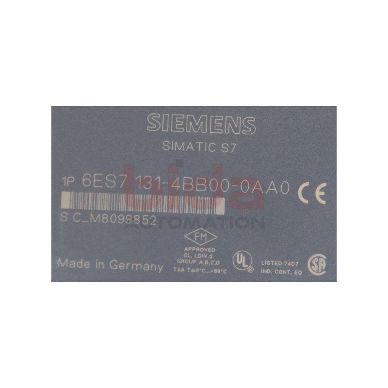 Siemens Simatic S7 6ES7 131-4BB00-0AA0 Digitaleingabe digital input