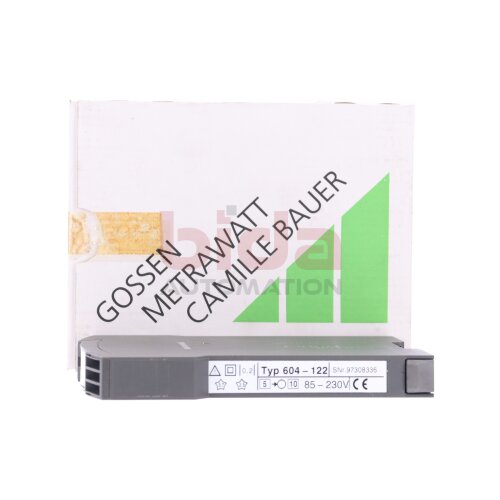 Gossen Metrawatt SINEAX V604 Messumformer 604-122 transmitter Camille Bauer