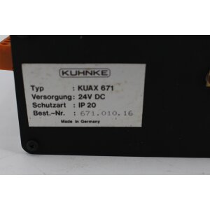 Kuhnke KUAX 671 Controller Steuerung 24V