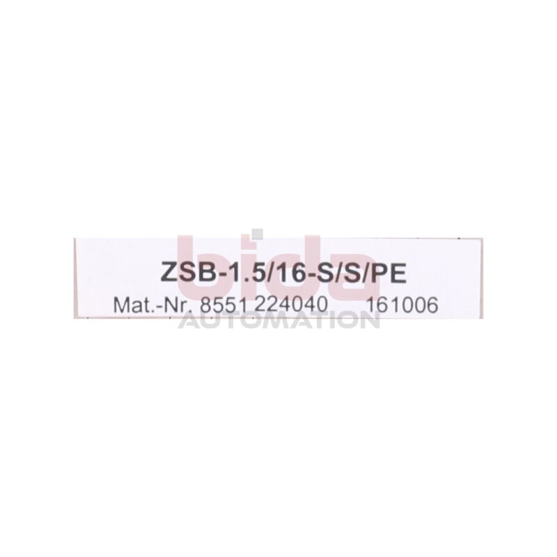 Moeller ZSB-1.5/16-S/S/PE Basisklemmblock Weidm&uuml;ller Micro Innovation Eaton